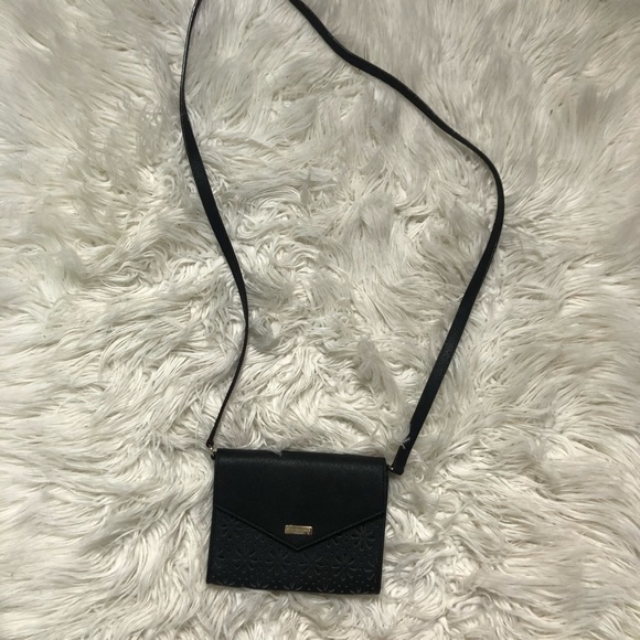 NWOT Kate spade black cutout crossbody purse - Picture 5 of 7